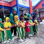 TK Himmatul Kafi Antusias Ikuti Sosialisasi dan Praktik Pemadaman Kebakaran di BPBD Bantul