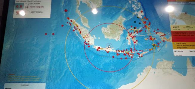 Gempa Bumi Tektonik Magnitudo 6.9 di Laut Jawa dirasakan di Bantul